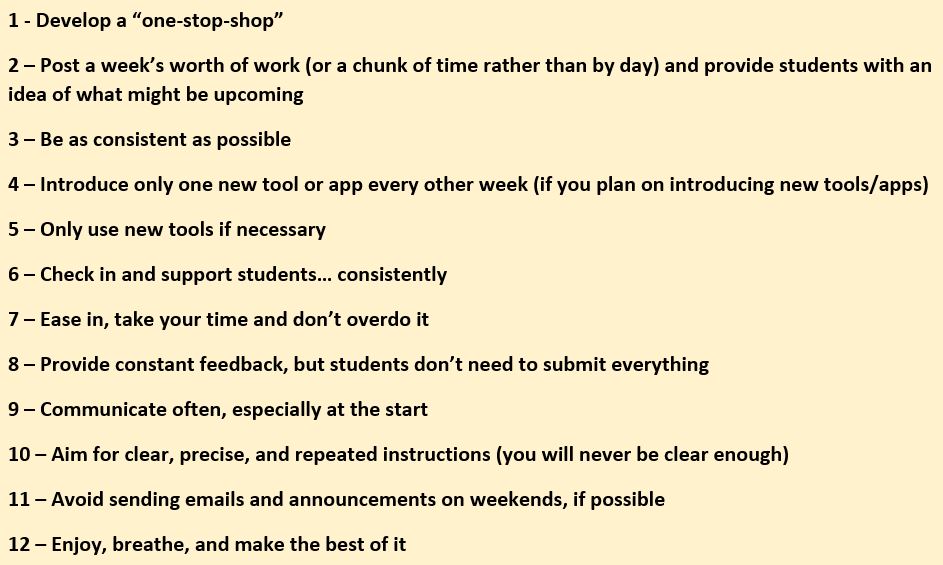 Tips for Teaching Online – Coding Ideas for Educators
